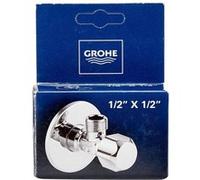 Grohe Technique de Sécurité- Raccord Mural à Clapet d'Angle 1/2 Pouce, Sortie 1/2 Pouce, avec Chambre à Graisse Et Double Joint Torique G