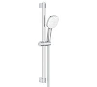 GROHE Tempesta 110 Cube Ensemble de douche - 60 cm - douchette carrée - 2 types de jet - 8,0 l/min - flexible de douche lisse - chrome 26748003