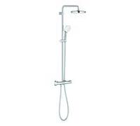Grohe Tempesta 210 système de douche 26811001 avec mitigeur thermostatique pour montage mural, chromé