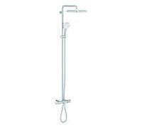 Grohe Tempesta 250 système de douche Cube 26691001 avec mitigeur thermostatique de bain pour montage mural, chromé