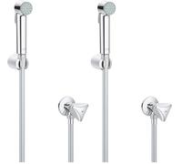 GROHE Tempesta-F Trigger Spray 30 Set de Douche avec robinet d’arrêt, Chrome, 27514001 (Lot de 2)