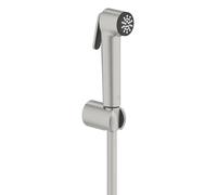 GROHE Tempesta-F Trigger Spray, douchette 1 type de jet, set support mural | Douchette à gâchette actionnée d'une pression du doigt, set support mural pratique, montage facile (acier inox, 27513DC1)