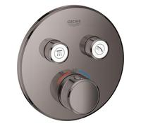 Grohe Smartcontrol set de finition 29119A00 graphite dur, rond, thermostat dissimulé, 2 vannes d'arrêt