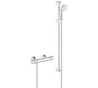 Mitigeur de douche thermostatique Grohe Grohtherm 800 DN 15, 34566, avec ensemble de douche, chromÃ© - 34566001