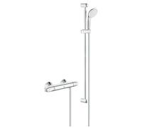 Grohe Grohtherm 1000 - Mitigeur thermostatique de douche avec set de douche de 900 mm, chrome 34256004