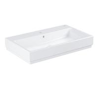 Cube céramique Vasque à poser 80cm, blanc alpin (3947600H)