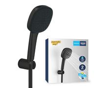GROHE Ensemble de douche Vitalio Comfort 110 - Douchette carrée 2 jets, flexible 1,75 m, noir mat