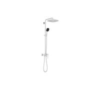 GROHE Vitalio Comfort 250, Colonne de Douche avec Mitigeur Monocommande, Douche de Tête 1 jet, Douchette 11cm 2 jets, Flexible 1,75m, Chromé, 26985001