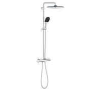 Grohe Vitalio Comfort 250 Système de douche avec mitigeur thermostatique pour montage mural, 26696001, Couleur: chrome