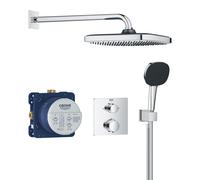 Grohe Vitalio Comfort ensemble de douche encastré avec thermostat avec douche pluie StarLight Chrome 34882000