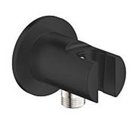 GROHE Vitalio Universal Coude à Encastrer avec Support Mural pour Douchette, Noir Mat, 269622431