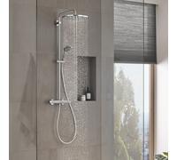 GROHE Système de douche Vitalio Joy XXL 310 26400001 avec thermostat, chromé, montage mural