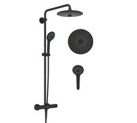 Grohe Vitalio Joy ensemble de douche mural avec thermostat oui noir 26403KF2