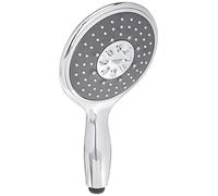 GROHE Vitalio Rain 130 Pommeau de douche 4 jets, Technologie anti-brulûre, Economie d'eau, Facile à installer et à nettoyer, Chromé, 26107000 (Import Allemagne)