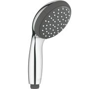 GROHE Vitalio Start 100 Pommeau de douche 2 jets, Buses anticalcaire, Anneau antichoc, Installation simple et nettoyage rapide, Chromé, 27946000 (Import Allemagne)