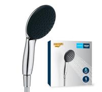 GROHE Vitalio Start 110, Ensemble de douche avec Douchette 1 jet (Pluie), Flexible de douche 1.5m), Economie d'Eau, Procédé anti-calcaire, Chromé, 26720001