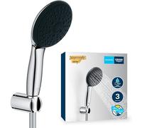 GROHE Vitalio Start 110, Ensemble de Douche avec Douchette Ronde 3 Jets, Support Mural Universel, Flexible 1,75m, Economie d'Eau, A coller avec GROHE QuickGlue ou à visser, Chromé, 26769001