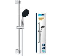 GROHE Vitalio Start 110 Ensemble de Douche (Pommeau de Douche Rond 1 jet, Barre 60cm, Flexible 1.75m), Economie d'Eau, A coller avec GROHE QuickGlue ou à visser, Chromé, 27942001