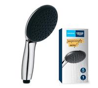 GROHE Vitalio Start 110, Pommeau de Douche Rond 1 Jet (Pluie), Economie d'Eau, Procédé Anti-Calcaire, Chromé, 27940001