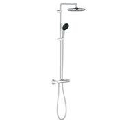 Grohe Vitalio Start 250 Système de douche avec mitigeur thermostatique pour montage mural, 26677001, Couleur: chrome