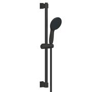 GROHE Vitalio Start 110, Ensemble de Douche avec Douchette Ronde 11cm 2 jets, Barre de douche 60cm, Flexible 1,75m, Economie d'Eau, A coller avec GROHE QuickGlue ou à visser, Noir Mat, 279482431