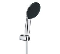 GROHE Vitalio Start 110, Ensemble de Douche avec Douchette Ronde 1 jet, Support de Douche Mural Universel, Flexible 1,75m, Economie d'Eau, A coller avec GROHE QuickGlue ou à visser, Chromé, 27944001