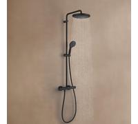 Grohe Vitalio Start System 250 système de douche 266772431 avec mitigeur thermostatique pour montage mural noir mat