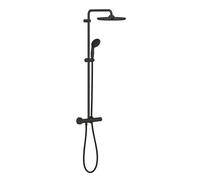 Grohe - Vitalio start system 250 colonne de douche thermostatique, tête de douche XXL 250 mm + Douchette 2 jets noir mat (266772430)