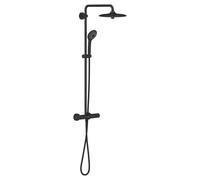 Grohe Vitalio Système 260 Système de douche avec mitigeur thermostatique, 264032432, Couleur: Noir mat