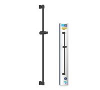 GROHE Vitalio Universal Barre de Douche 90cm, Diamètre 22mm, Curseur Coulissant et Pivotant, A Coller avec GROHE QuickGlue ou à Visser, Noir Mat, 269612431