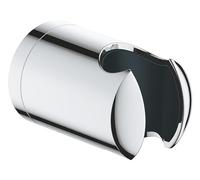 GROHE Vitalio Universal, support de douchette mural, non réglable | Support fixe pour montage mural, à coller ou à percer, avec vis et chevilles, sans colle (chrome, 27958001)
