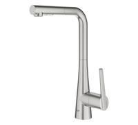 GROHE Zedra Mitigeur de cuisine - bec en L - SuperSteel brossé 32553dc2