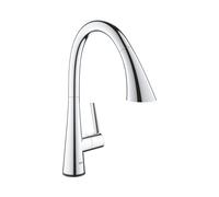 GROHE Mitigeur d'évier Zedra Touch – électronique, d'une seule main, douchette extractible, chrome