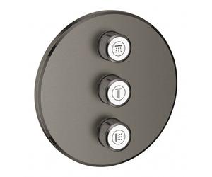 Grohtherm SmartControl Panneau de contrôle 3 sorties, Hard Graphite brossé (29122AL0)