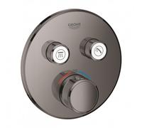 Grohtherm Smartcontrol, Thermostatique pour installation encastrée 2 sorties, Hard Graphite (29119A00)