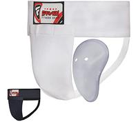 Groin Guard Mix Martial Arts with Plastic Cup X-Small Size ( 24-27 ) Waist Size by Farabi Sports (XS, White)