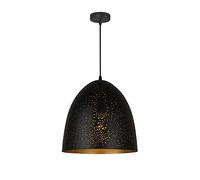 GROLIV Suspension De Style Industriel, Abat-Jour De Lustre De Style Rétro, Lampe Suspendue Creuse Noire, Luminaires De Lanterne en Métal À Suspension Décorative De Plafond De Restaurant