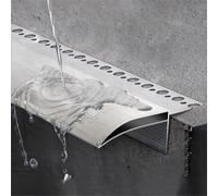 Grondaie Deviapioggia Drip Ed S en aluminium pour rebords de fenêtre et murs extérieurs (1 pièce 90 cm x 30 mm) Protection de gouttière résistante aux intempéries Facile à installer