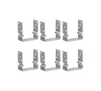 Grondankers 6 st 14x6x15 cm gegalvaniseerd staal zilverkleurig145342