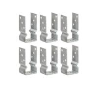 Grondankers 6 st 7x6x15 cm gegalvaniseerd staal zilverkleurig145327