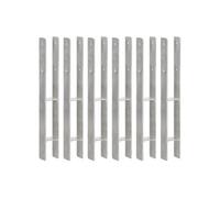 Grondankers 6 st 7x6x60 cm gegalvaniseerd staal zilverkleurig145294