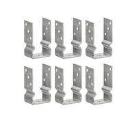 Grondankers 6 st 8x6x15 cm gegalvaniseerd staal zilverkleurig145330