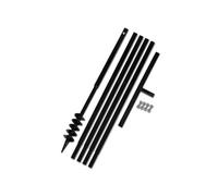 vidaXL Tarière de sol avec manche 80 mm et tube d'extension 5 m Acier