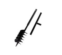 vidaXL Bêche et Tarière Manuelle 150 mm Double spirale Acier Noir Outil Jardin