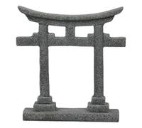 GRONGU Japonais Torii Gate Fish Tanks Décorations Aquariums Statue Décor Pont Pierre Ornement pour Dollhouse Maison Cadeau Décor