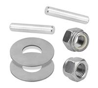 GRONGU MKP-34 Kit d'hélices et d'écrous E 1865019 compatible avec moteur à la traîne Minn Kota MKP-33 MKP-38, y compris écrous et rondelles - Lot de 6