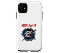 GROOAAHH! Dangerous comme Un Requin Danger dans la mer Alarme Requin Coque pour iPhone 11
