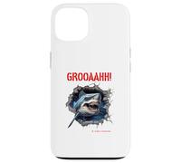 GROOAAHH! Dangerous comme Un Requin Danger dans la mer Alarme Requin Coque pour iPhone 13