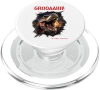GROOAAHHH! Dangerous Like a Dino Danger Dinosaure T. Rex PopSockets PopGrip pour MagSafe