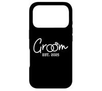 Groom Est 2025 Future Husband Groom to Be Bachelor Wedding Coque pour iPhone 17 Pro